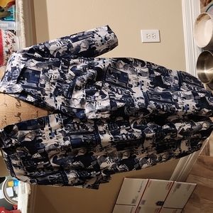 Thai Silk men's button down shirt size medium